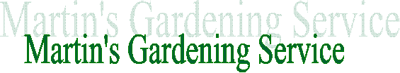 Martin's Gardening Service